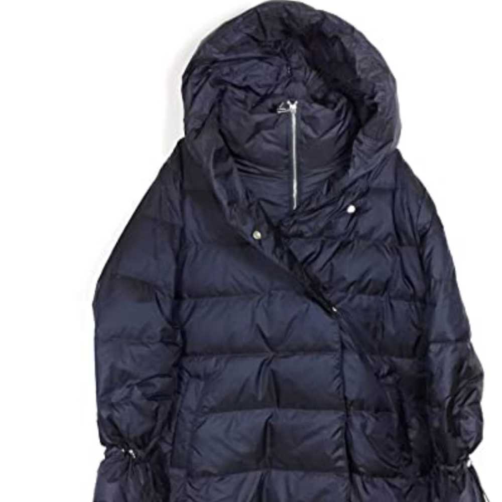 Zara Puffer Down Winter Coat with Attached Down Mittens and Removable Hood